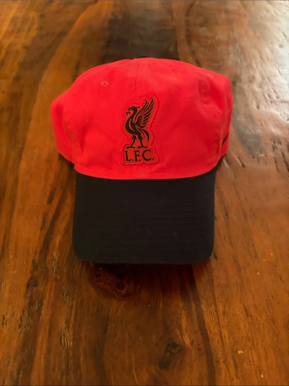 Liverpool FC Nike Red and Black Cap - L.F.C. Logo